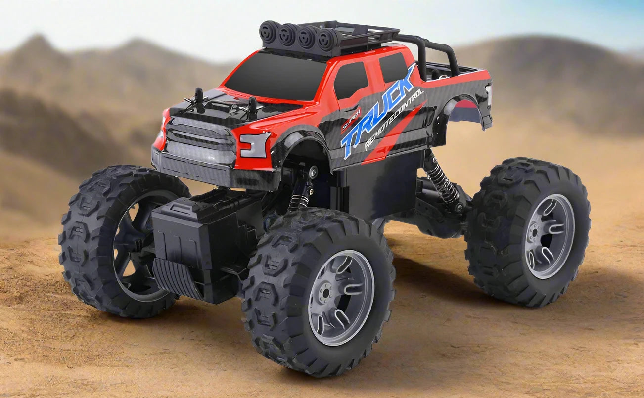 New Radio Control RC Truck Car, 4WD Off-Road Remote Control Vehicle, LED Light Outdoor Cars Toy, Cross-border Four-Wheel Drive Off-Road Vehicle, Rock Climbing RC Car,Boys Outdoor Toy,2.4G Wireless Handle Remote Control Car