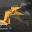 360-Degree 2.4GHz 6-Channel 1:24 Simulated Alloy RC Excavator Truck Toy for Kids