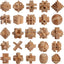 Mini 60-Piece Wooden Jigsaw Puzzles in Iron Box Early Educational Toys for Toddlers and Kids