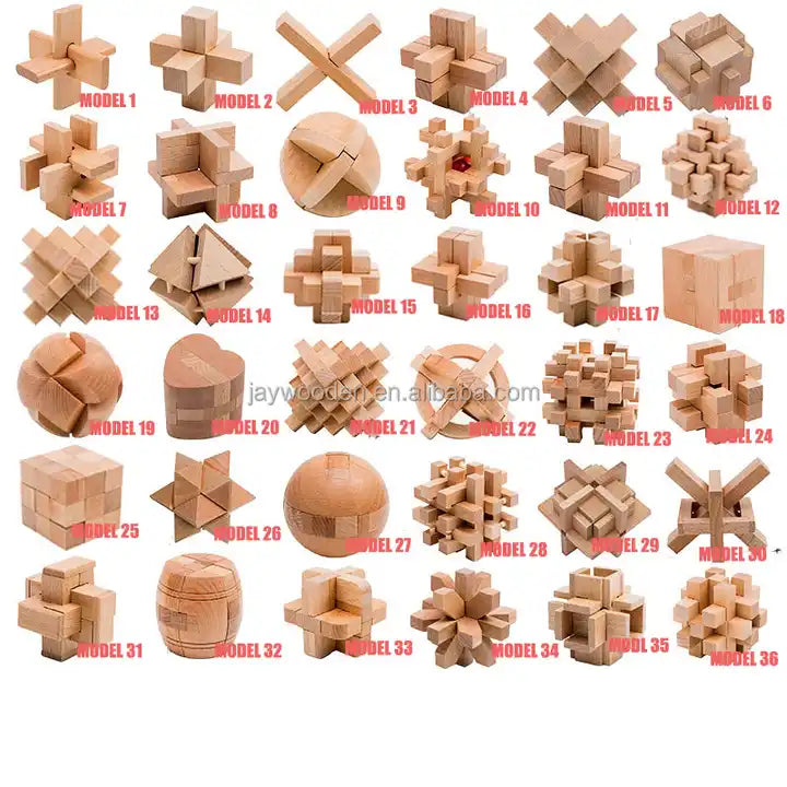 Mini 60-Piece Wooden Jigsaw Puzzles in Iron Box Early Educational Toys for Toddlers and Kids