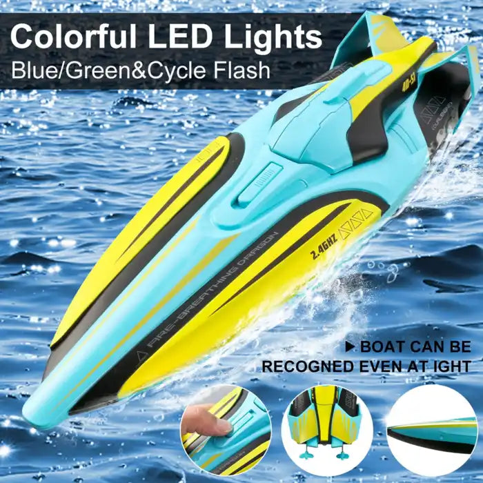 High-Speed Electric RC Racing Boat – Premium Remote Control Speedboat with Customizable Design