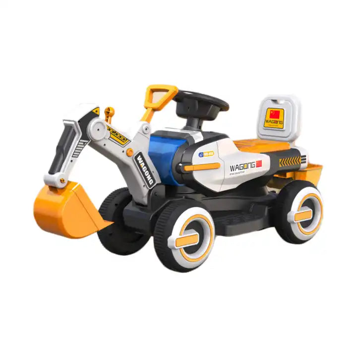 12V Rechargeable Kids Ride-On Cars - Electric Tractor and Excavator Toys for Active Play