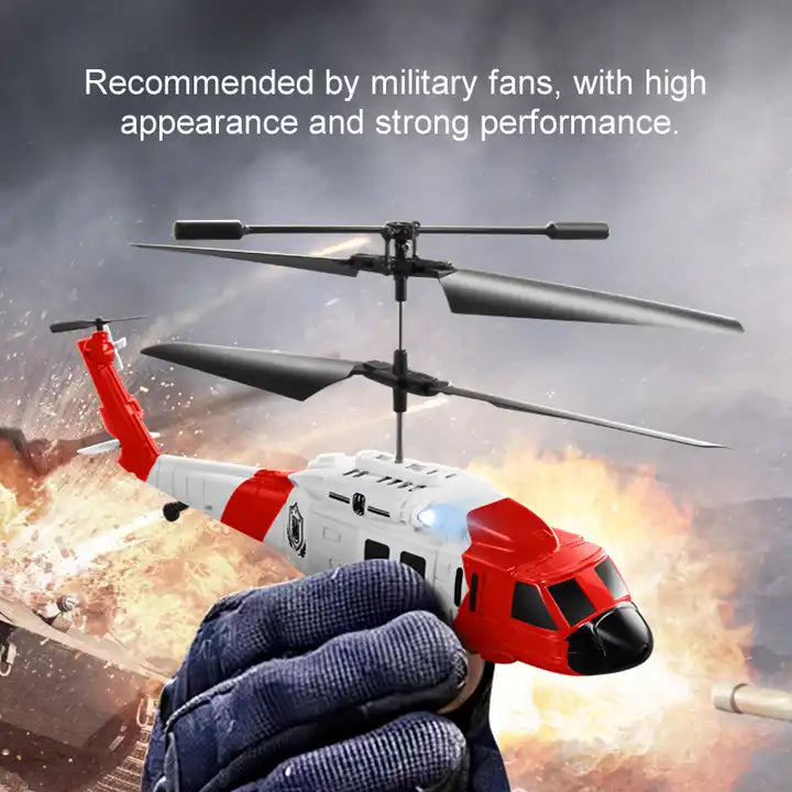 KY205 Kids Military Fan Hobby Airplane Helicopter with Camera - Dual 480p Obstacle Avoidance Trajectory Flight Mini Helicopter  (Colour May Vary)