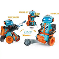 Radio Control Transform Robot Car Toys – 2.4G Gesture Induction Deformation DIY Robot Remote Control Car for Kids