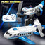 DIY Robot Assembly Transformation Die-Cast Airplane Model – Deformation Robot Action Figure Toys for Kids