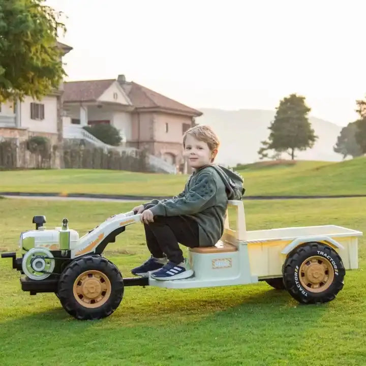 Kids Pedal Ride-On Tractor with Trailer