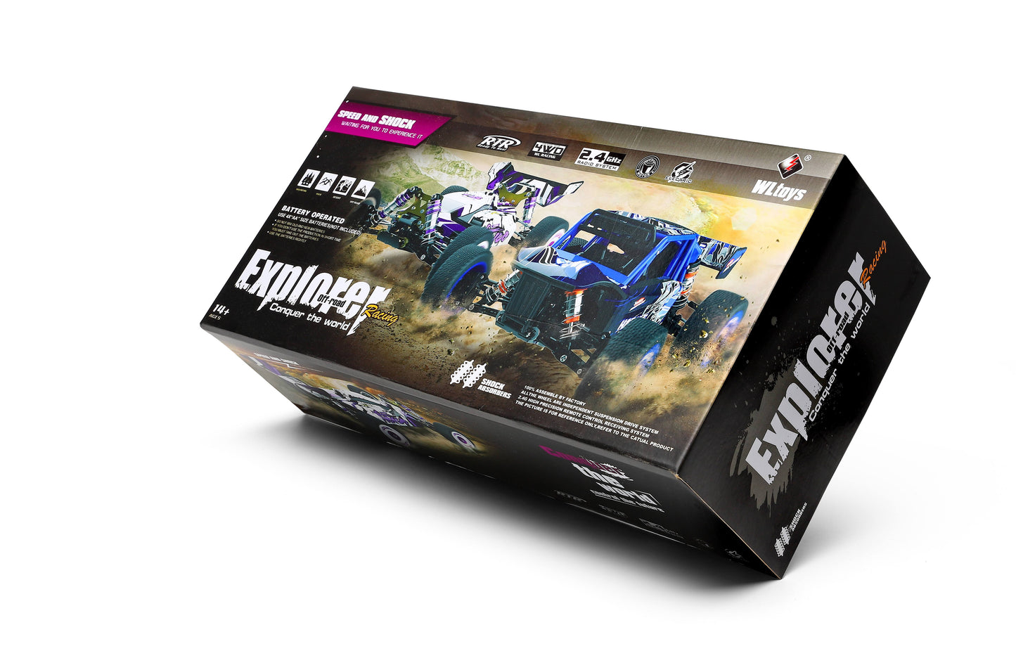 1/12 Brushless Off-Road Desert Truck – High-Speed 4WD RC Car for Kids with 2.4G Remote Control