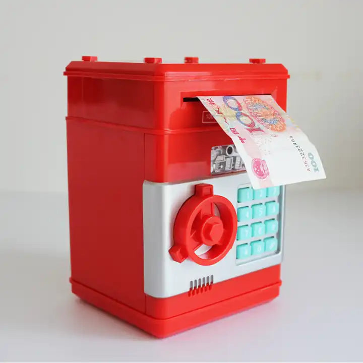 Electronic Safe Money Box | Digital ATM Piggy Bank for Kids | Secure Cash and Coin Storage