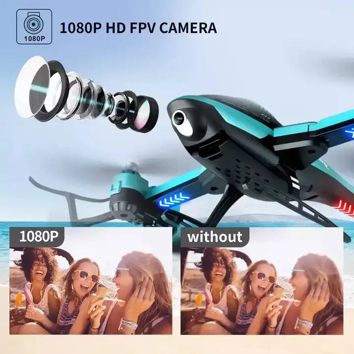 RC Drone with Dual Camera - RC WIFI 4K HD Airplane Remote Control V10