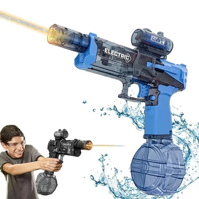 Electric Long Range Water Gun ?? Automatic Battle Blaster with Lights | Ultimate Water Toy for Kids