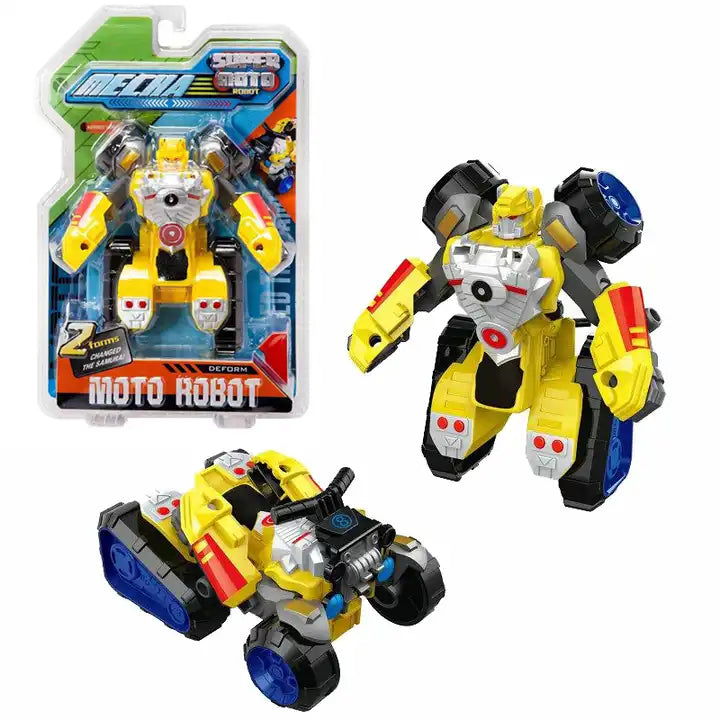 Motorcycle Deformation Car Robot Toys - 5-Inch Mini Deformation Moto Robots | Mini Action Figures for Kids