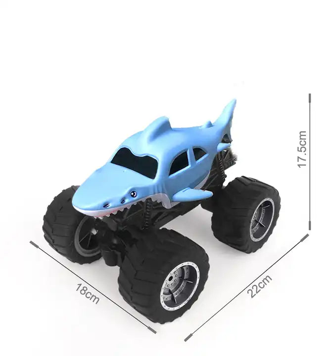 High-Speed Remote Control Dinosaur Shark Car - Off-Road Climbing Electric Toy for Boys