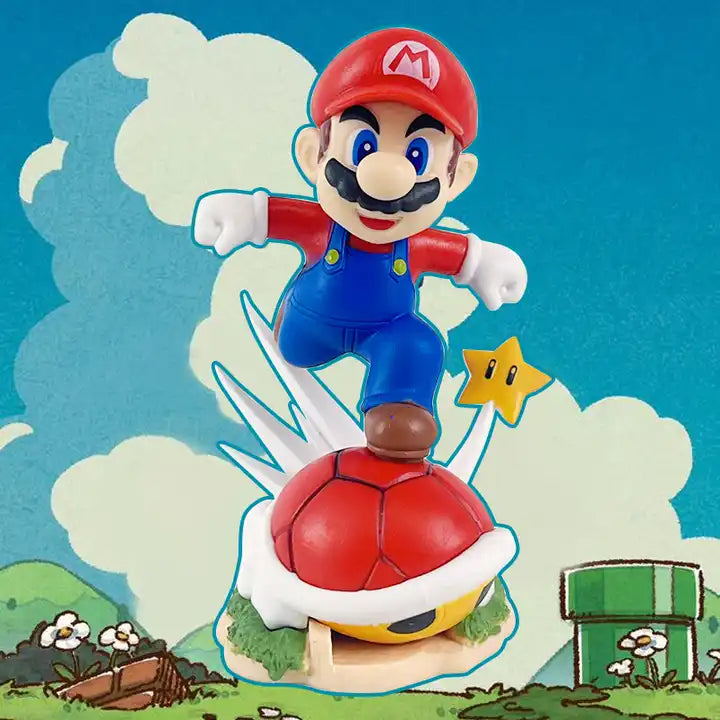 Anime-Inspired Super Mario Desktop Ornament – Iconic Run Pose Mario Model for Collectors and Decor