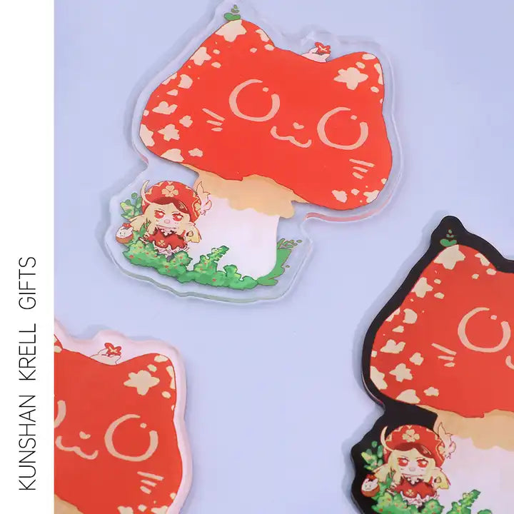 Cute Cartoon Charm Acrylic Fridge Magnet Logo Design Souvenir