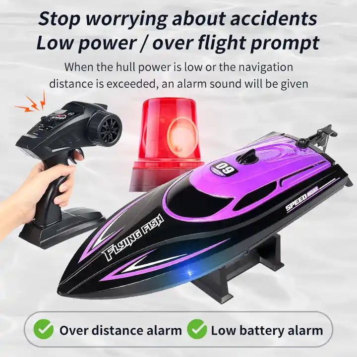 High-Quality Electric RC Racing Boat – 20KM/H Remote Control Speedboat with 2.4G Technology