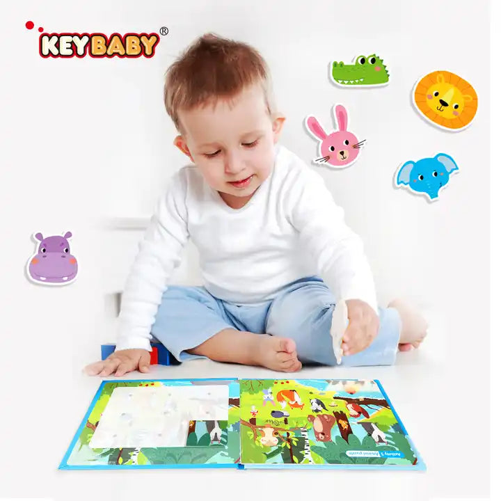 Spot Hardcover Quiet Book – Early Childhood Education Sticker Busy Book for Boys, Reusable Pasted Drawing Book for Kids