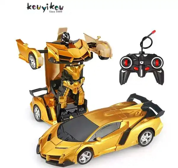 KYK Juguetes Para Los Niños – Hand Gesture Induction RC Car Deformation Transformation Robot Toy