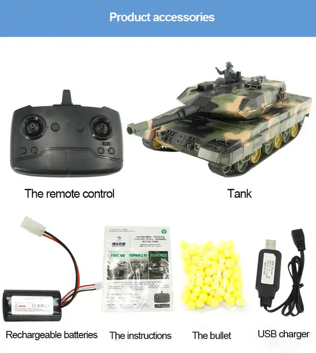 Panther Jungle RC Tank 1:24 Scale - Realistic Remote Control Tank for Epic Battles