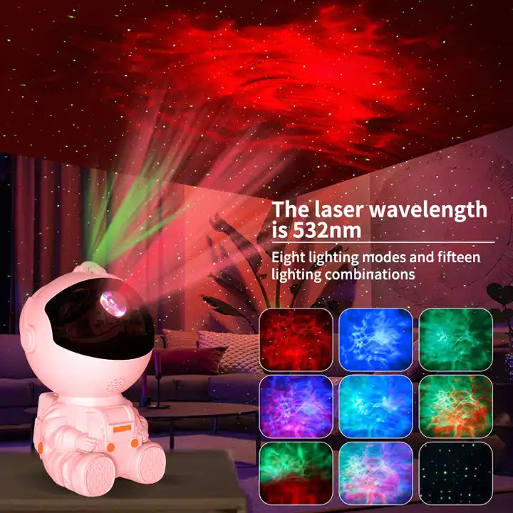 Astronaut Star Projector Night Light | Starry Sky Nebula with Remote Control for Kids’ Bedroom & Home Ceiling Decor