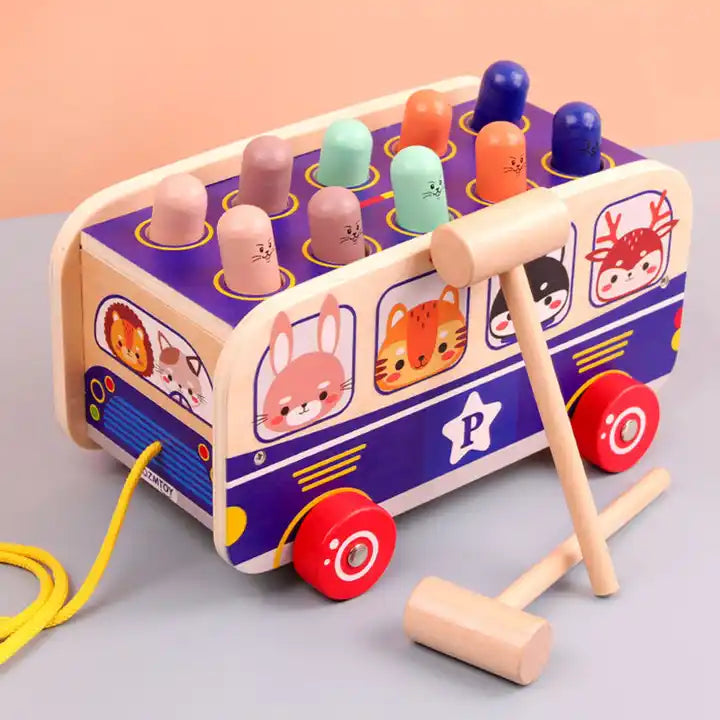 Knock Piano Game Wooden Toy – Educational Musical Instrument for Kids for Ages 2-5