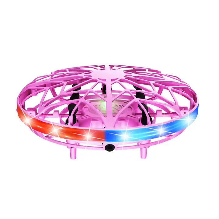 Mini Flying Helicopter RC UFO Drone - Aircraft Boys Hand Controlled Drone Infrared RC Quadcopter Induction Kids Toys