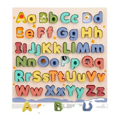 Wooden Letter Puzzles ABC Puzzle Board | Educational Toy for Toddlers Ages 3-5 | Preschool Learning Spielzeug