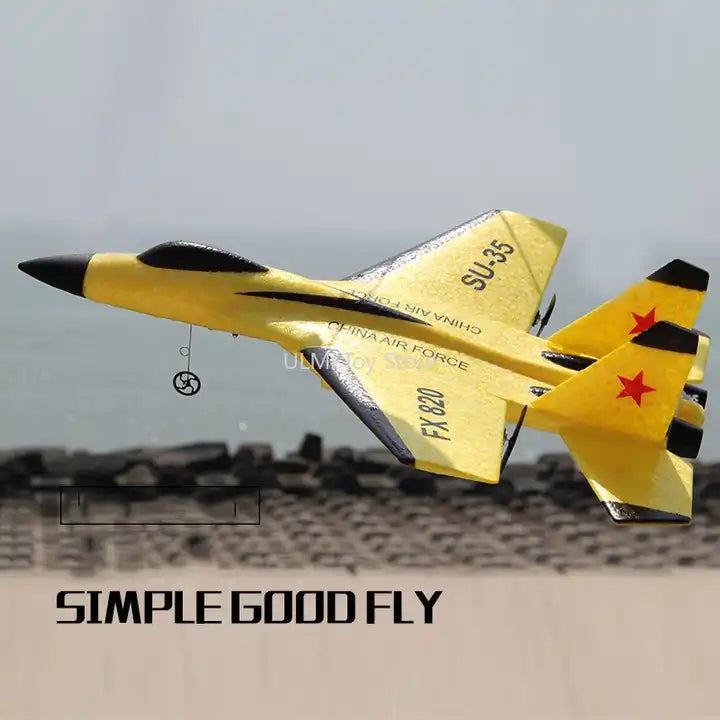 2.4G RC Foam Aircraft Plane - 360 Degree Stunt Roll Fighter Jet Remote Control Toy with Camera & Remote Sensing