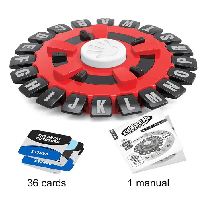 New English Version Quick Thinking Letter Pressing Board Game ? Basta Spanish Tapple Word Game