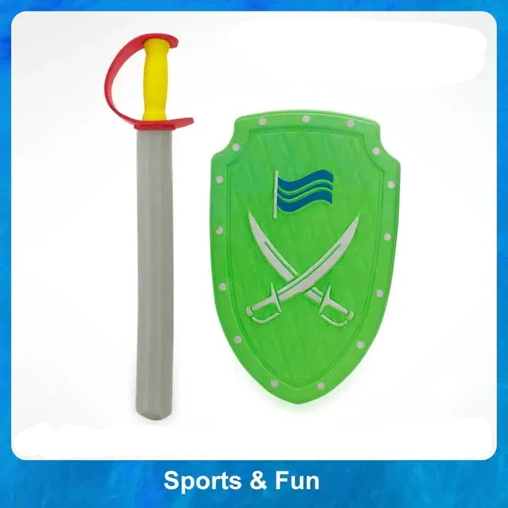 Children's Foam Toy Medieval Joust Set ? Dual Dragon Sword & EVA Shield Knights Set