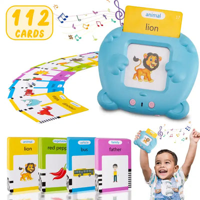 Kids Learning Flashcard Reader Speech Therapy Machine Toy - Sight Words Children Educational Cognitive Cards Talking Flash Card