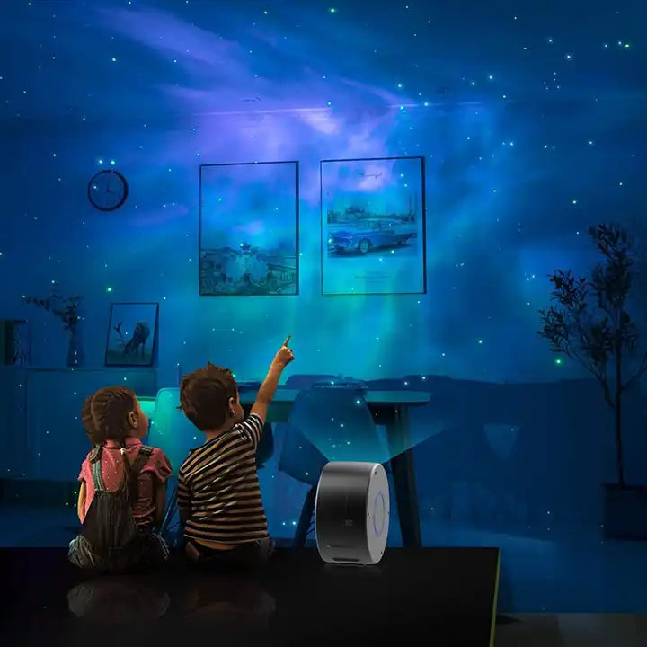 Smart Life App Starry Sky Projector | Galaxy Projector with Moon and Ocean Effects | Voice & Music Control LED Night Light Lamp for Kids