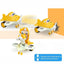 Friction Powered Deformation Robot Plane Toy - Transforming Vehicle for Toddlers