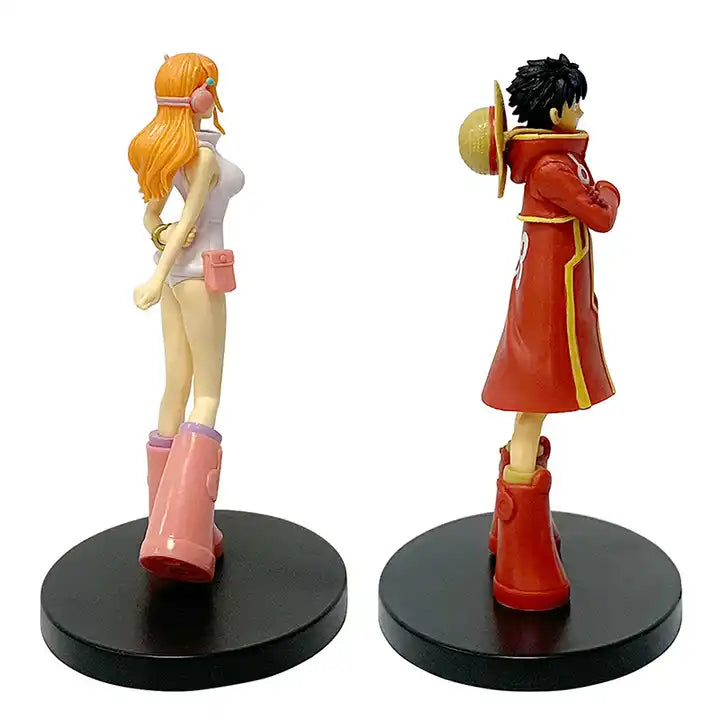 16CM 1 Piece Luffy Nami Figurine Model Ornaments - PVC Anime Figure 2024 New Manga Luffy Figura Anime Statue Toy Doll