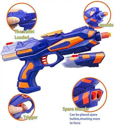 Plastic Soft Bullet Toy Guns ?? Safe Soft Air Guns for Kids?? Outdoor and Indoor Play!