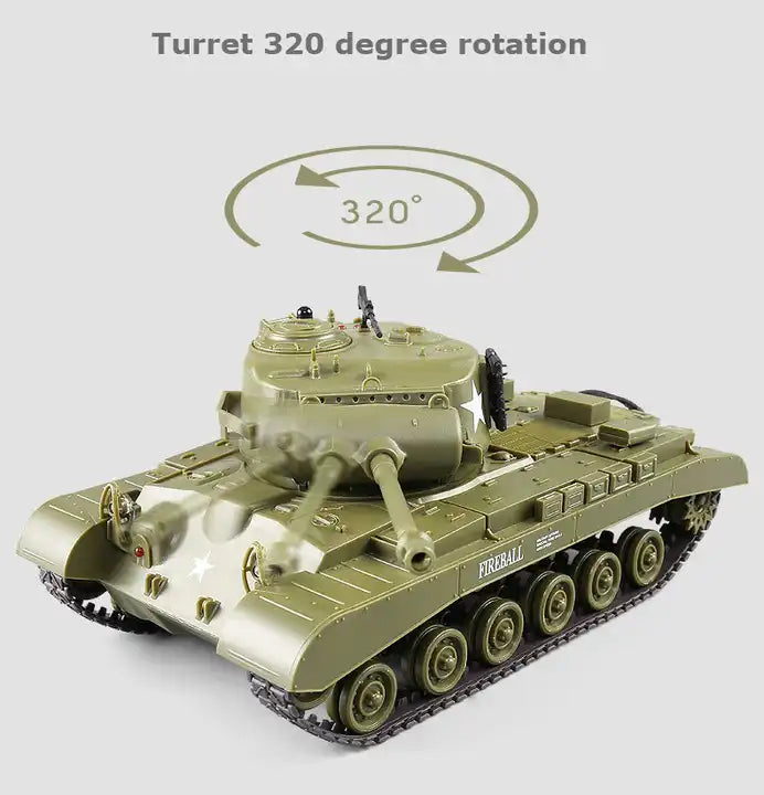 3841-02 Infrared Battle Mini RC Tank - 1/30 U.S. M26 Pershing - Ultimate Remote Control Toy