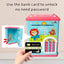 Face Recognition Fingerprint ATM Piggy Bank | Kids ATM Machine Bank with Auto-Rolling Cash, Password, and Bank Card