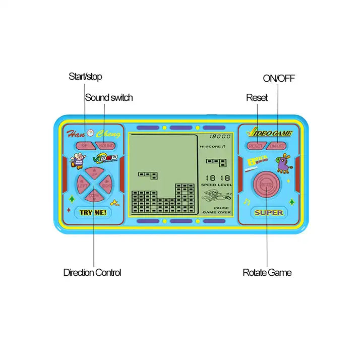 Handheld Retro Tamagotchi Video Game Console | Electronic Player with Classical Games & Pet Simulator for Kids