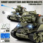 1/18 Hot Selling US M4A3 Sherman Army RC Tank - Vibration, Smoke, and Bullet Launch Features