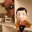 ZD Mr. Bean Plush Toy - 30cm Cartoon Anime Plush Doll, Soft Brown Teddy Bear Stuffed Animal for Kids