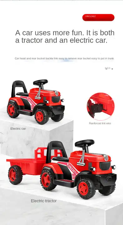 High Quality Plastic Children Electric Toy Tractor - Direct Low-Priced Electric Toy Cars for Kids