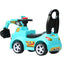 2-in-1 Cheap Plastic Ride-On Excavator Digger for Toddlers - Pedal-Free Mini Sliding Tractor with Music