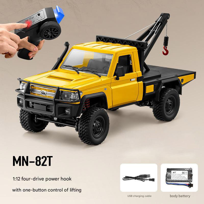 High-Speed 1/12 4x4 RC Climbing Truck - 2.4G USB Rechargeable Remote Control Car