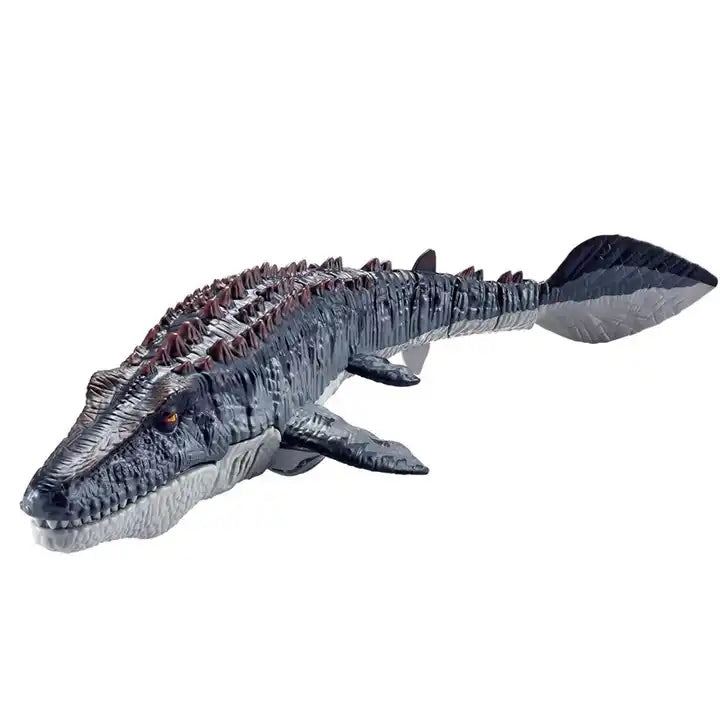 Remote Control Mosasaur Toy - Upgraded Rechargeable RC Dinosaur for Kids Ages 5+