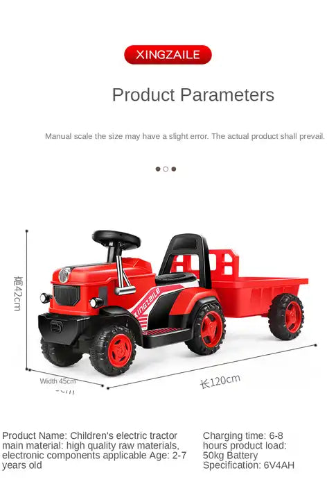 High Quality Plastic Children Electric Toy Tractor - Direct Low-Priced Electric Toy Cars for Kids