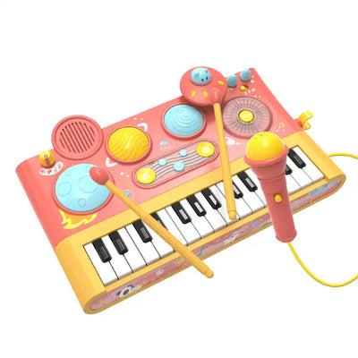 FIVE STAR Kids Learning Music Electric Toy | Educational Musical Piano Plastic Toy for Toddlers | Storytelling & Star Electronic Music Toy