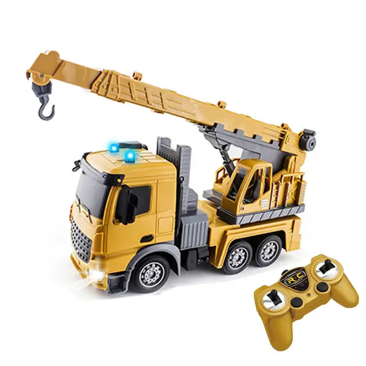 Kids RC Car Toy 2.4G RC 1:24 Remote Control Crane Construction Engineering Truck