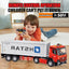 1/16 2.4GHz RC Transport Car - Shipping Vehicle Toys with Semi-Trailer for Kids