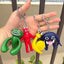 3D Cartoon Anime Keychain | Rainbow Monster PVC Action Figure Keychain Toy for Kids Gift Set - 7CM Collectible Figures