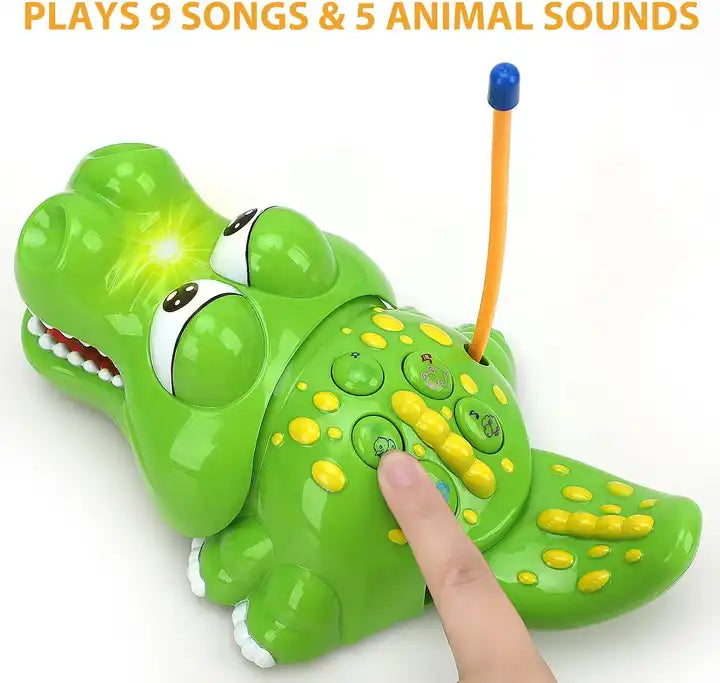 Crocodile RC Car Toy - Remote Control Alligator Toy with Light and Music for Toddlers