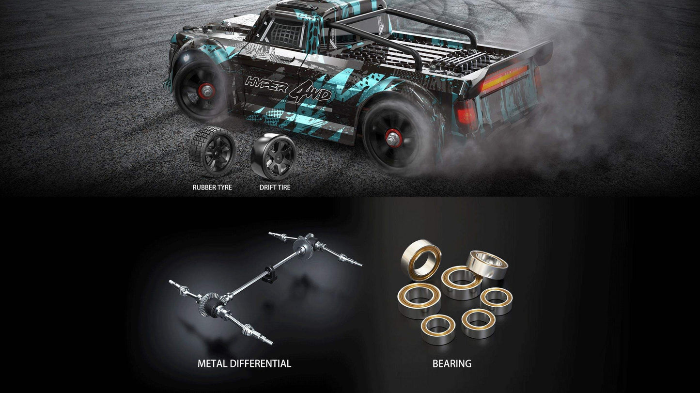 Toys MJX 14301 RC Drift Car 1/14 Scale 4WD High-Speed Brushless On-Road RC Car - 42km/h, 120m Control Distance